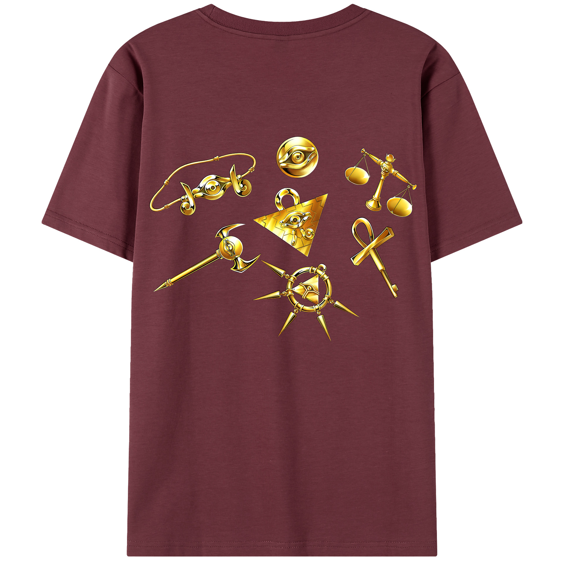 （画像用） 遊☆戯☆王 Yu-Gi-Oh! 綿100％半袖Tシャツ（背面プリント）
